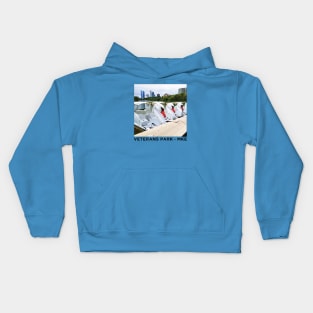 Veterans Park Swan Lagoons • Milwaukee, WI Kids Hoodie